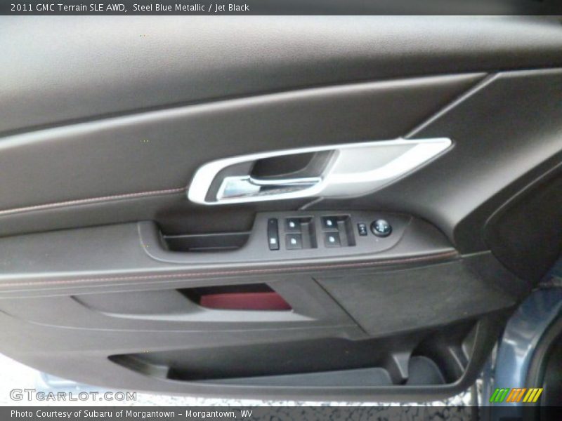 Steel Blue Metallic / Jet Black 2011 GMC Terrain SLE AWD