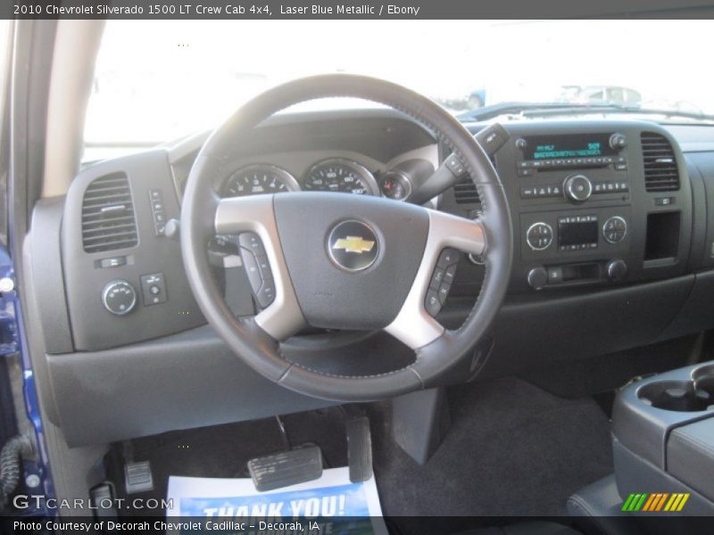 Laser Blue Metallic / Ebony 2010 Chevrolet Silverado 1500 LT Crew Cab 4x4