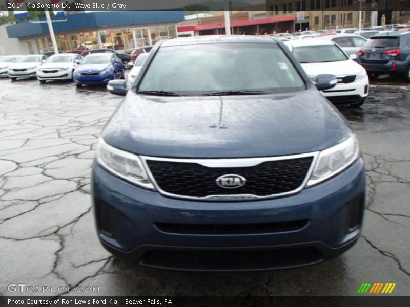 Wave Blue / Gray 2014 Kia Sorento LX