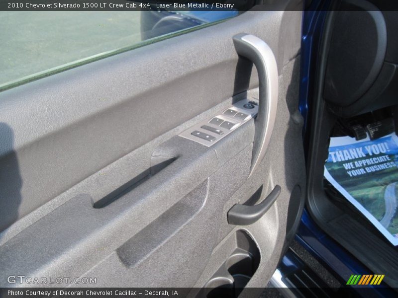 Laser Blue Metallic / Ebony 2010 Chevrolet Silverado 1500 LT Crew Cab 4x4