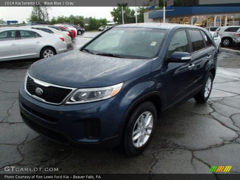 Wave Blue / Gray 2014 Kia Sorento LX