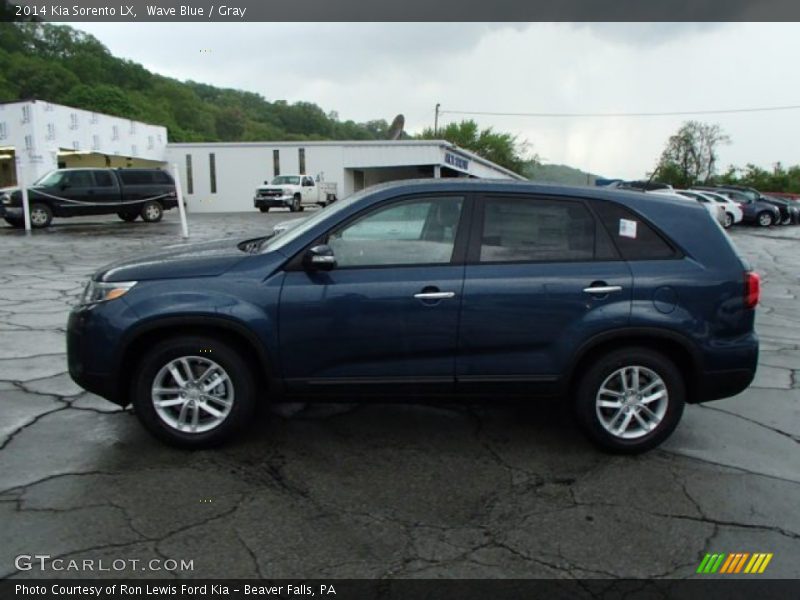 Wave Blue / Gray 2014 Kia Sorento LX