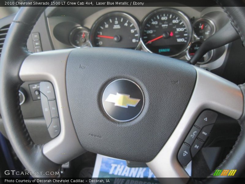 Laser Blue Metallic / Ebony 2010 Chevrolet Silverado 1500 LT Crew Cab 4x4