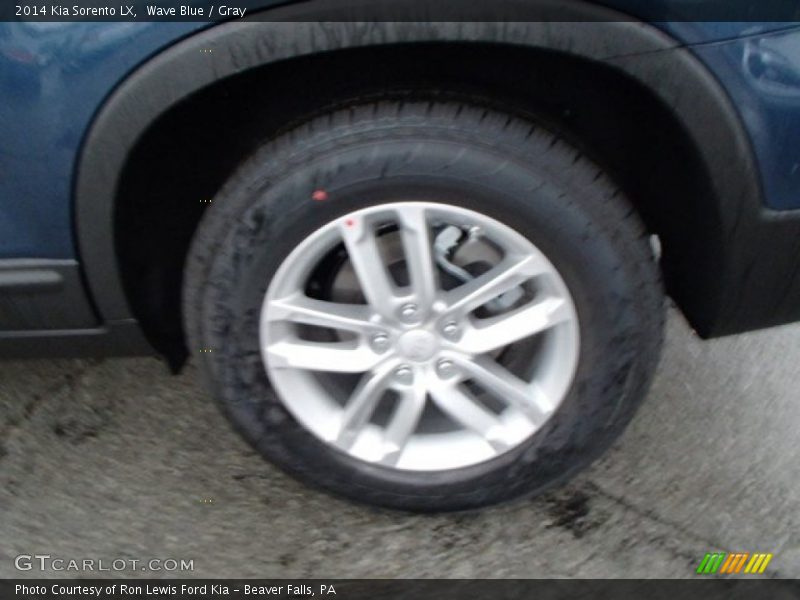 Wave Blue / Gray 2014 Kia Sorento LX