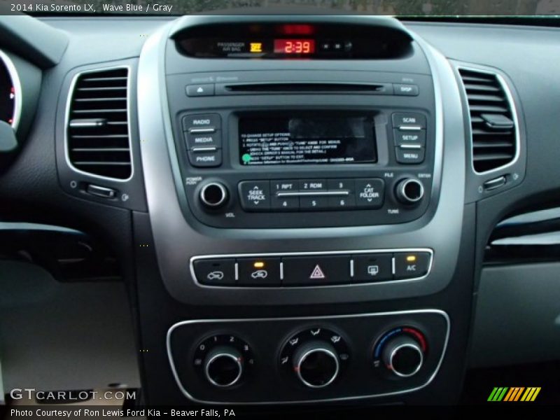 Wave Blue / Gray 2014 Kia Sorento LX