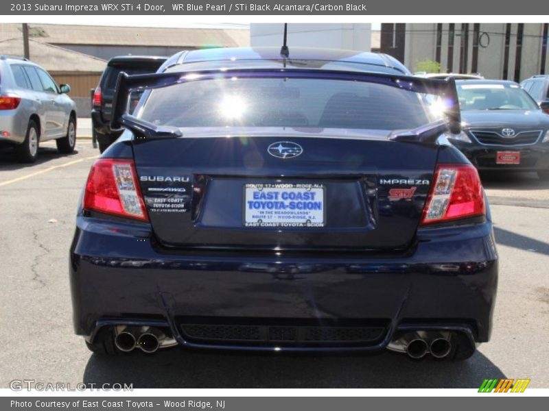 WR Blue Pearl / STi Black Alcantara/Carbon Black 2013 Subaru Impreza WRX STi 4 Door