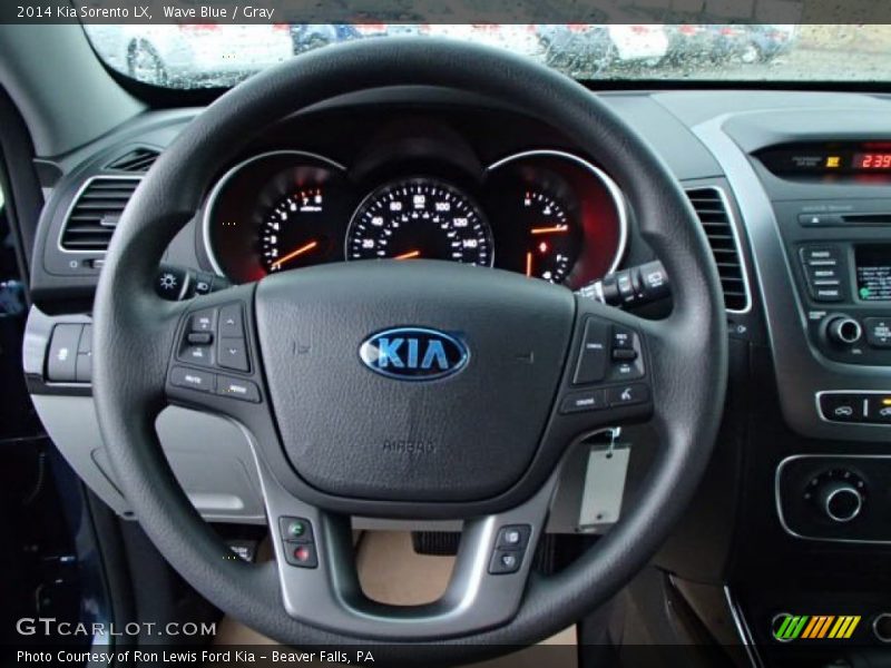 Wave Blue / Gray 2014 Kia Sorento LX