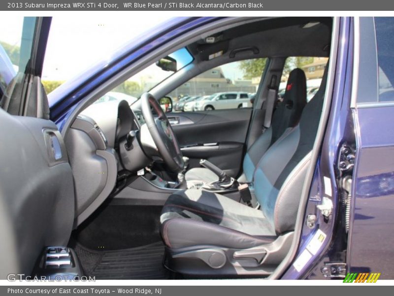 WR Blue Pearl / STi Black Alcantara/Carbon Black 2013 Subaru Impreza WRX STi 4 Door