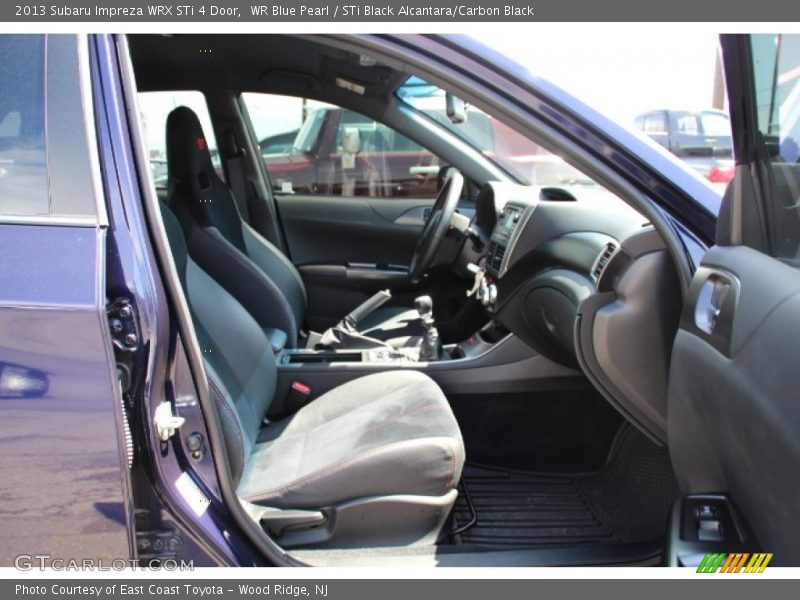 WR Blue Pearl / STi Black Alcantara/Carbon Black 2013 Subaru Impreza WRX STi 4 Door