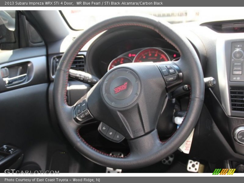 WR Blue Pearl / STi Black Alcantara/Carbon Black 2013 Subaru Impreza WRX STi 4 Door