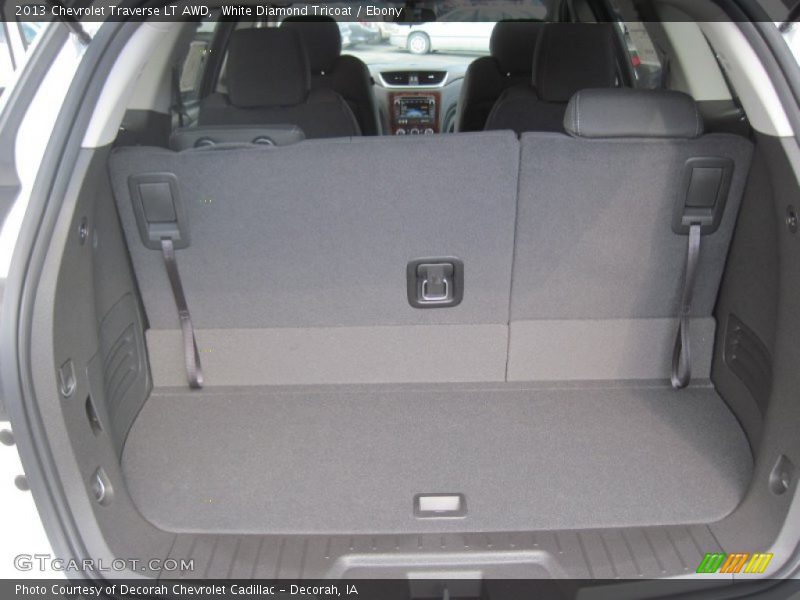 White Diamond Tricoat / Ebony 2013 Chevrolet Traverse LT AWD
