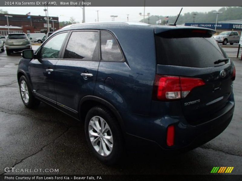 Wave Blue / Beige 2014 Kia Sorento EX V6 AWD