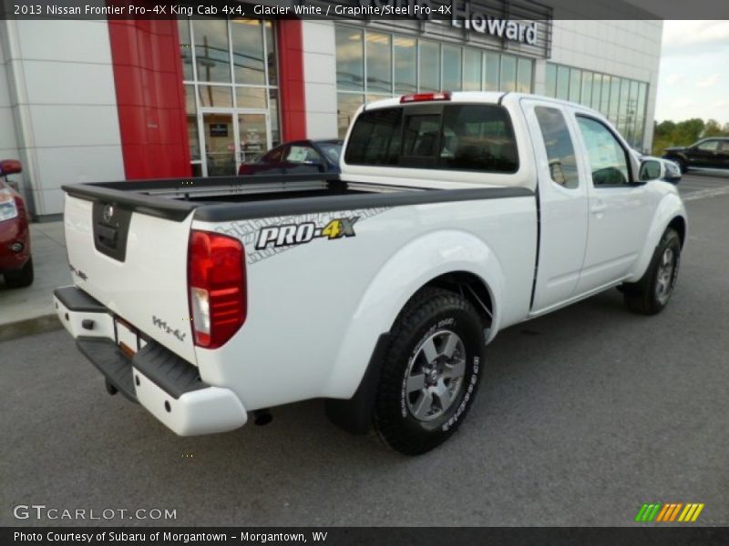 Glacier White / Graphite/Steel Pro-4X 2013 Nissan Frontier Pro-4X King Cab 4x4