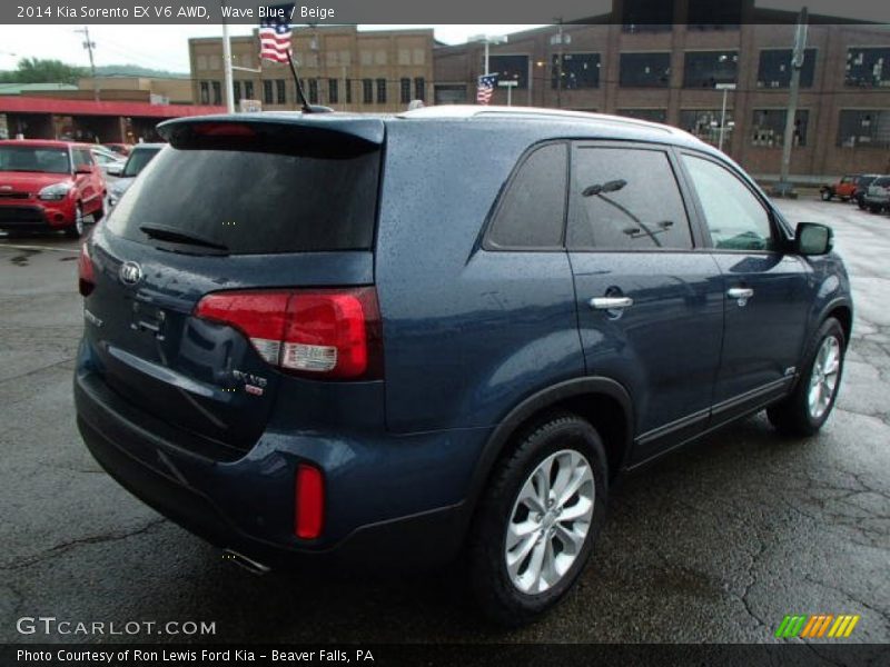 Wave Blue / Beige 2014 Kia Sorento EX V6 AWD