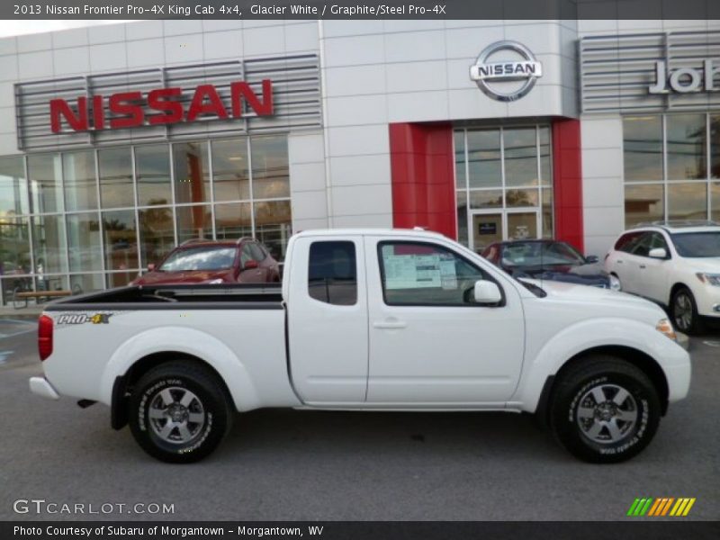 Glacier White / Graphite/Steel Pro-4X 2013 Nissan Frontier Pro-4X King Cab 4x4