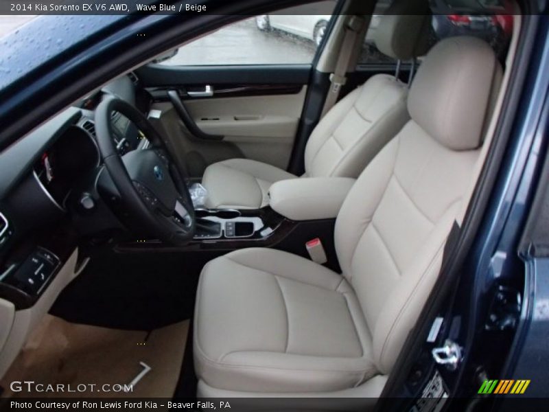 Wave Blue / Beige 2014 Kia Sorento EX V6 AWD