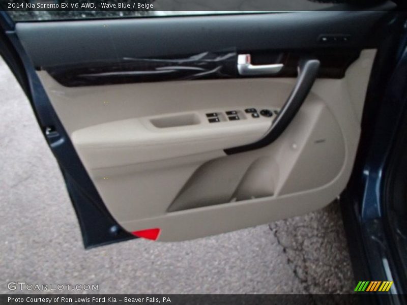 Wave Blue / Beige 2014 Kia Sorento EX V6 AWD