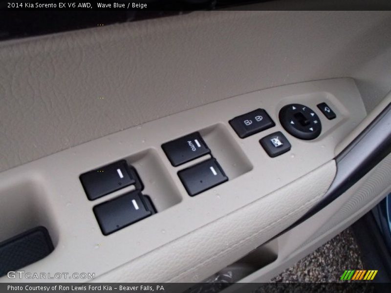 Wave Blue / Beige 2014 Kia Sorento EX V6 AWD