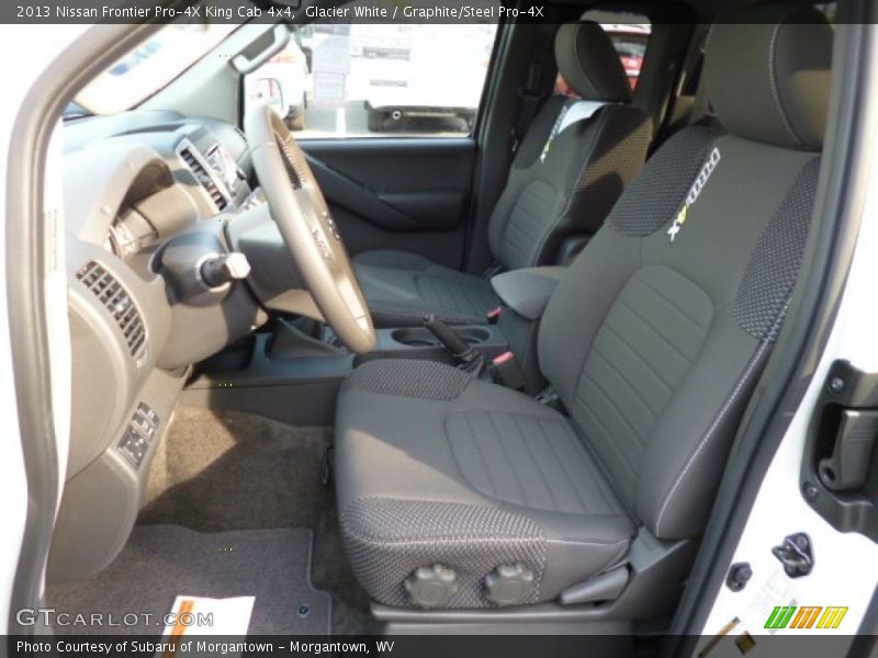 Front Seat of 2013 Frontier Pro-4X King Cab 4x4