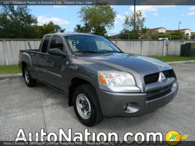 Granite Gray / Slate 2007 Mitsubishi Raider LS Extended Cab