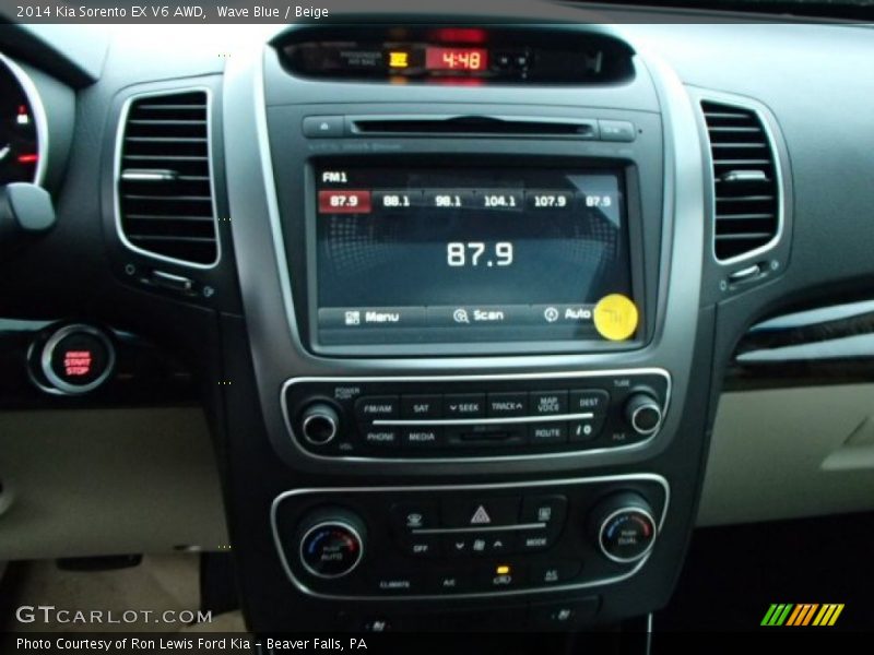 Wave Blue / Beige 2014 Kia Sorento EX V6 AWD
