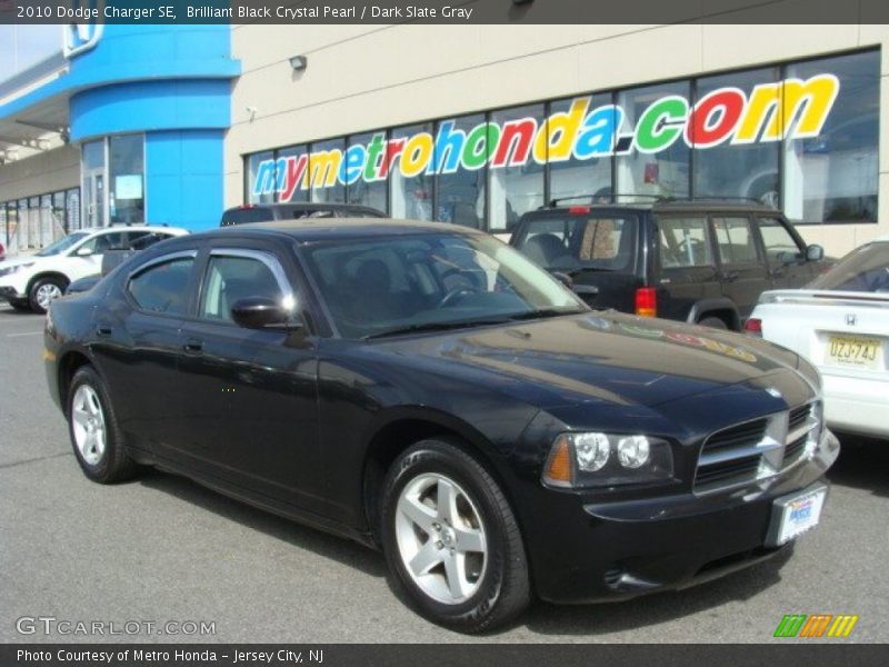 Brilliant Black Crystal Pearl / Dark Slate Gray 2010 Dodge Charger SE
