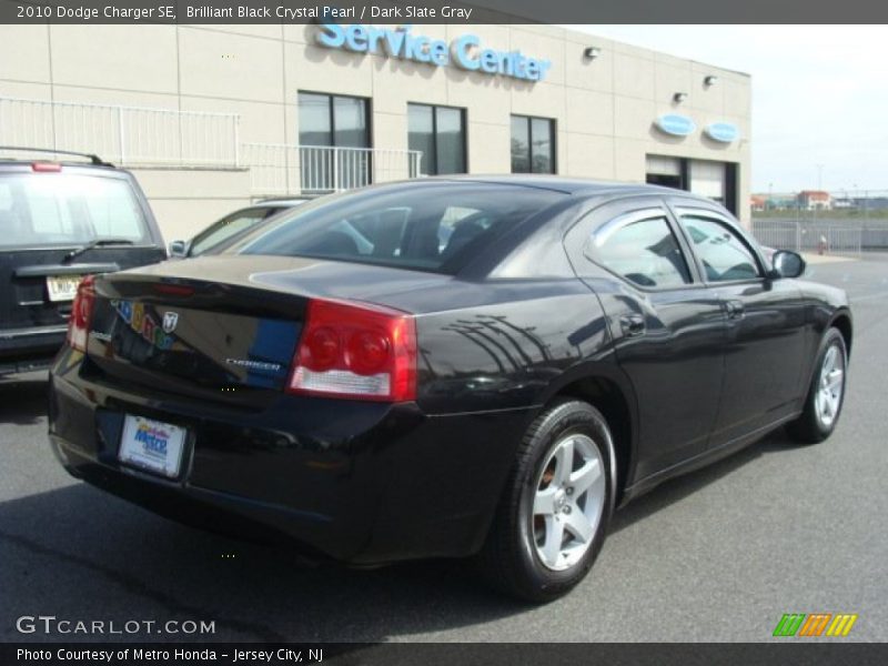 Brilliant Black Crystal Pearl / Dark Slate Gray 2010 Dodge Charger SE