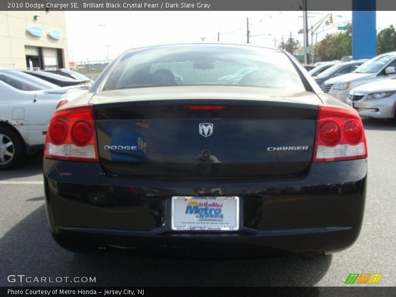 Brilliant Black Crystal Pearl / Dark Slate Gray 2010 Dodge Charger SE