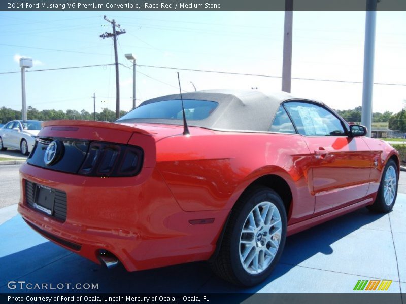 Race Red / Medium Stone 2014 Ford Mustang V6 Premium Convertible