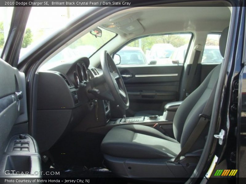 Brilliant Black Crystal Pearl / Dark Slate Gray 2010 Dodge Charger SE
