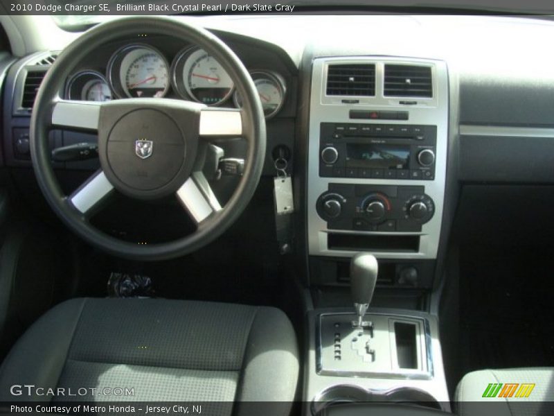Brilliant Black Crystal Pearl / Dark Slate Gray 2010 Dodge Charger SE