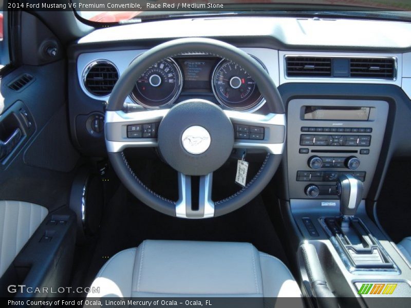 Dashboard of 2014 Mustang V6 Premium Convertible