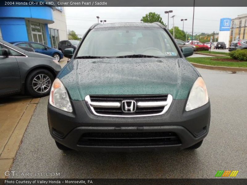 Clover Green Pearl / Saddle 2004 Honda CR-V EX 4WD