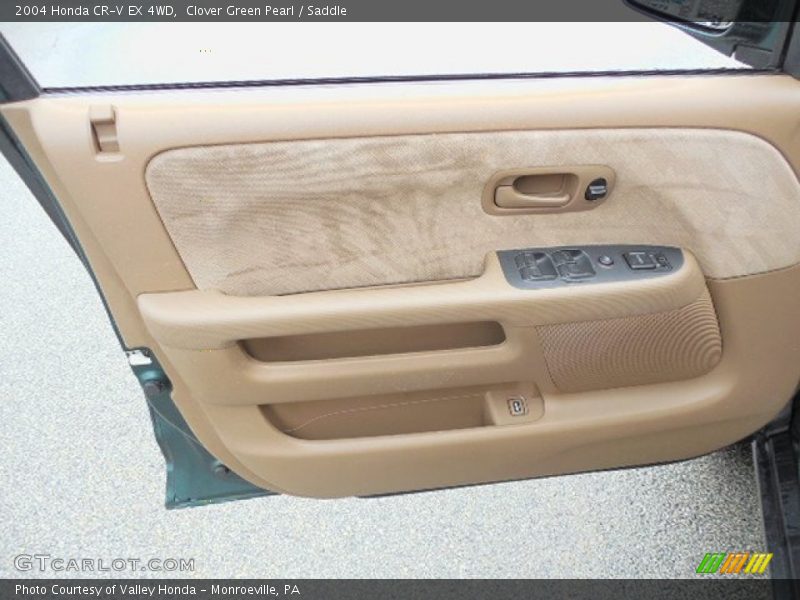 Clover Green Pearl / Saddle 2004 Honda CR-V EX 4WD