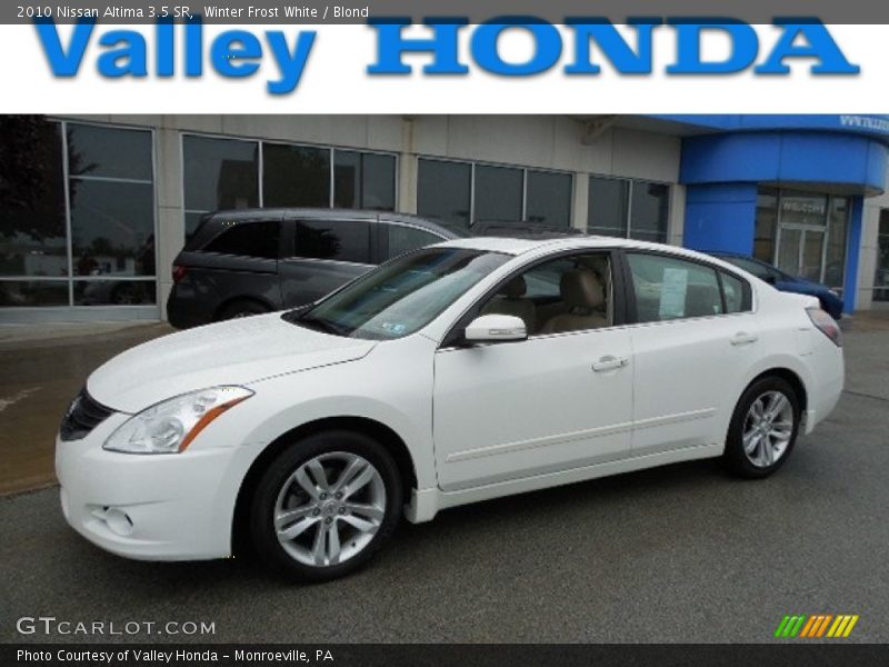 Winter Frost White / Blond 2010 Nissan Altima 3.5 SR
