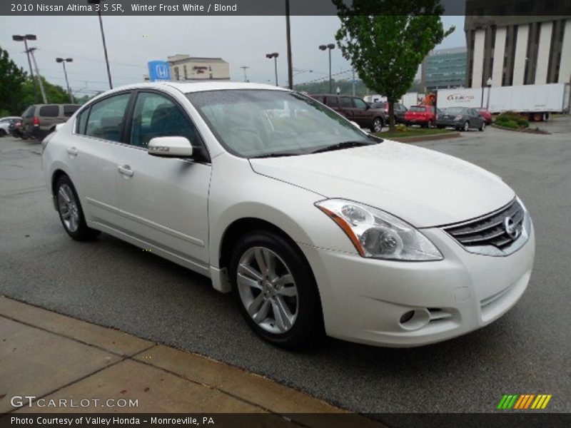 Winter Frost White / Blond 2010 Nissan Altima 3.5 SR