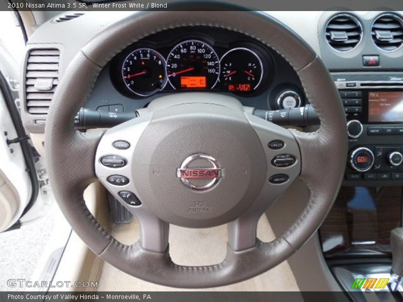 Winter Frost White / Blond 2010 Nissan Altima 3.5 SR