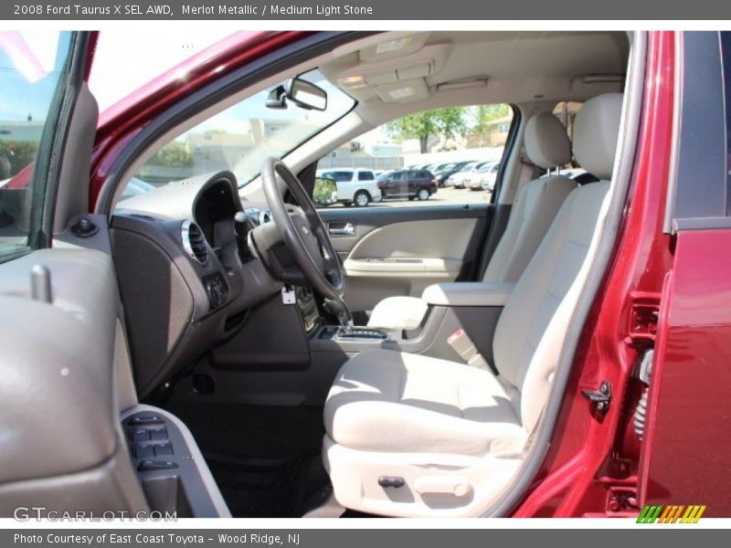 Merlot Metallic / Medium Light Stone 2008 Ford Taurus X SEL AWD