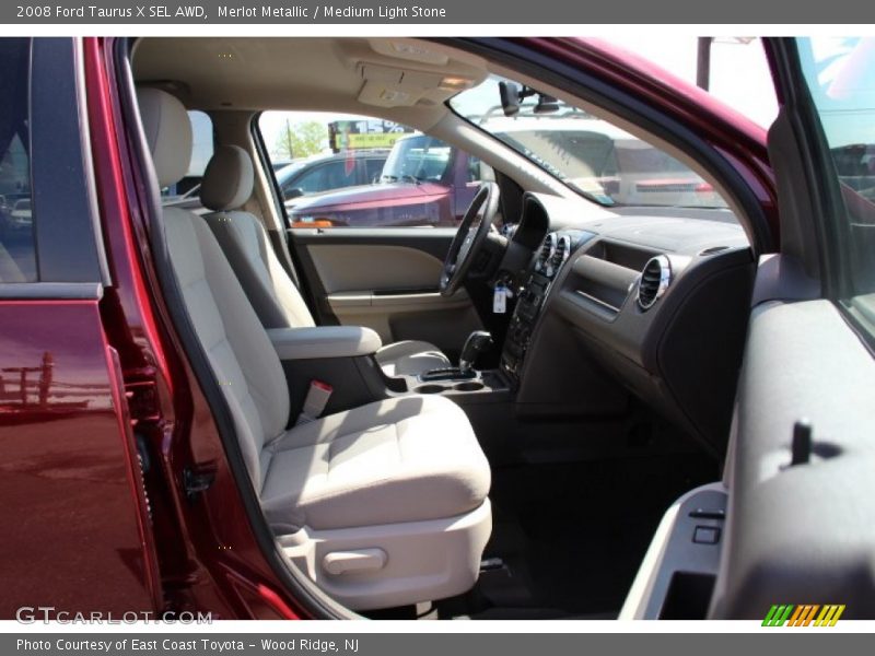 Merlot Metallic / Medium Light Stone 2008 Ford Taurus X SEL AWD