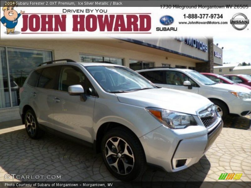 Ice Silver Metallic / Black 2014 Subaru Forester 2.0XT Premium