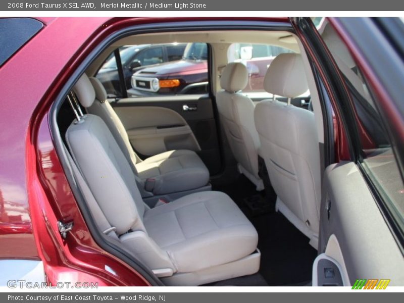 Merlot Metallic / Medium Light Stone 2008 Ford Taurus X SEL AWD