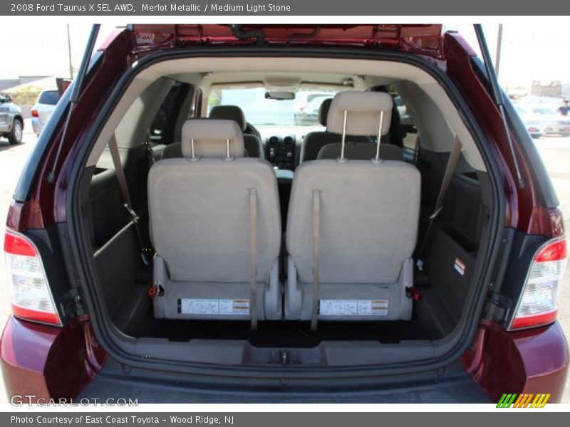 Merlot Metallic / Medium Light Stone 2008 Ford Taurus X SEL AWD
