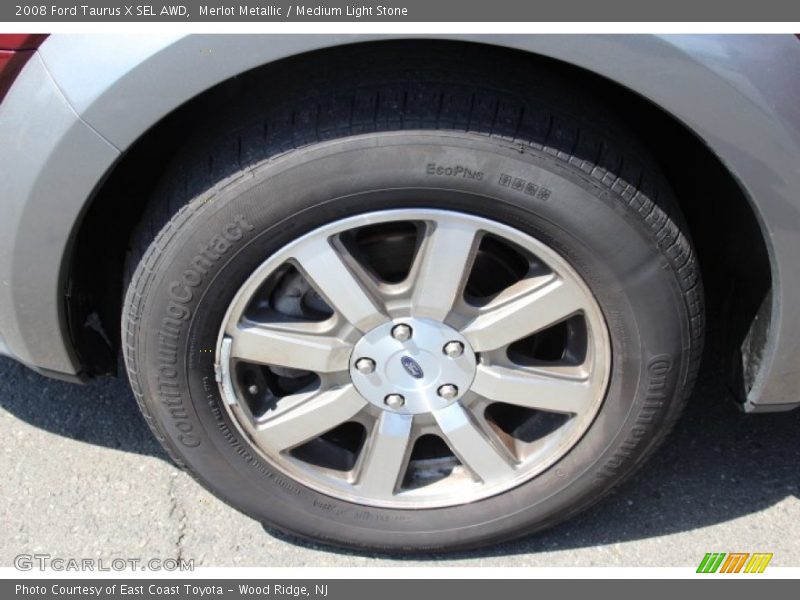 Merlot Metallic / Medium Light Stone 2008 Ford Taurus X SEL AWD