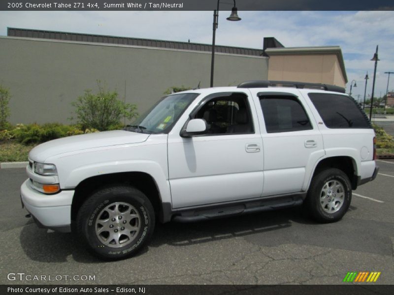 Summit White / Tan/Neutral 2005 Chevrolet Tahoe Z71 4x4