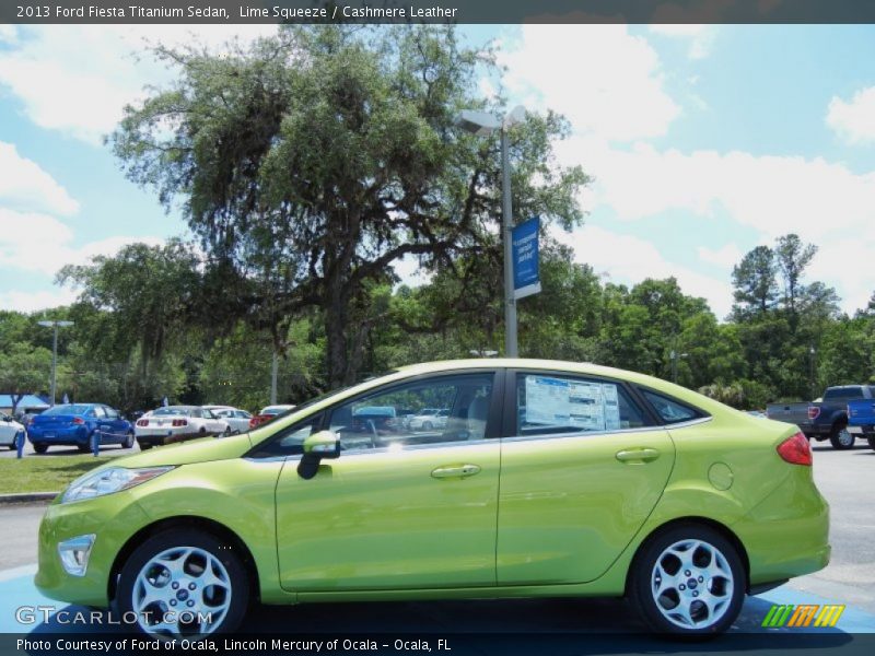  2013 Fiesta Titanium Sedan Lime Squeeze