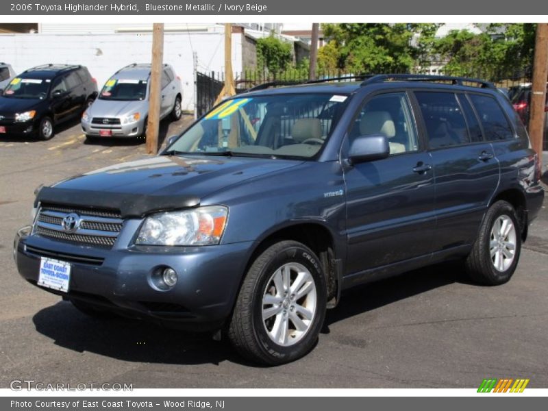 Bluestone Metallic / Ivory Beige 2006 Toyota Highlander Hybrid