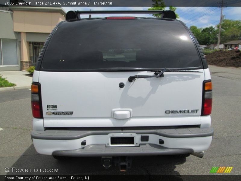 Summit White / Tan/Neutral 2005 Chevrolet Tahoe Z71 4x4