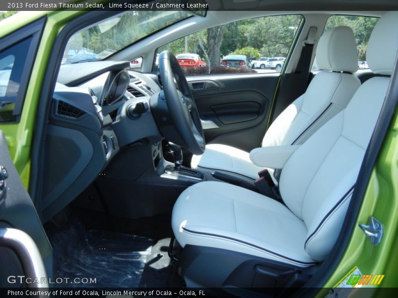  2013 Fiesta Titanium Sedan Cashmere Leather Interior