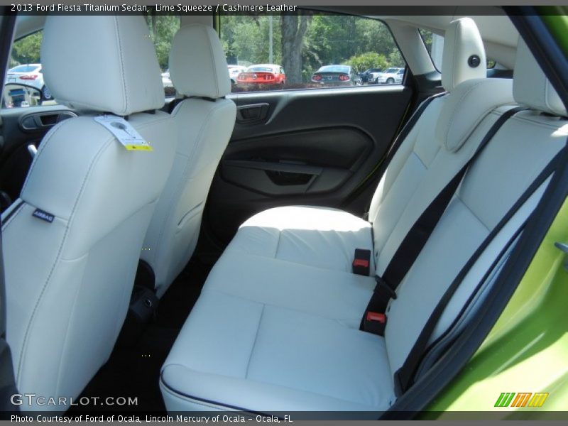 Rear Seat of 2013 Fiesta Titanium Sedan