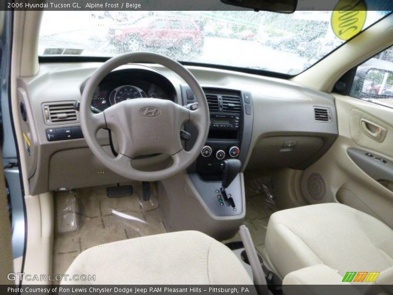 Alpine Frost / Beige 2006 Hyundai Tucson GL